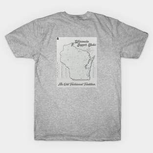 Wisconsin Supper Club Map T-Shirt